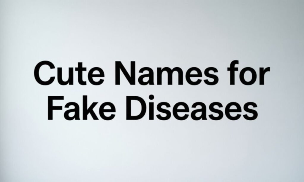 Cute Names for Fake Diseases