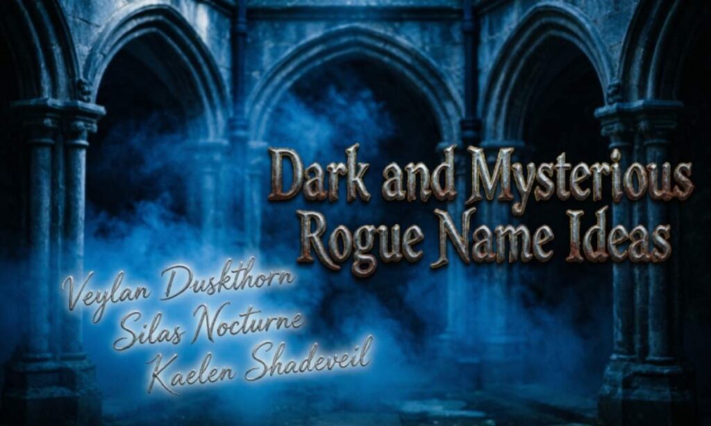 Dark and Mysterious Rogue Name Ideas