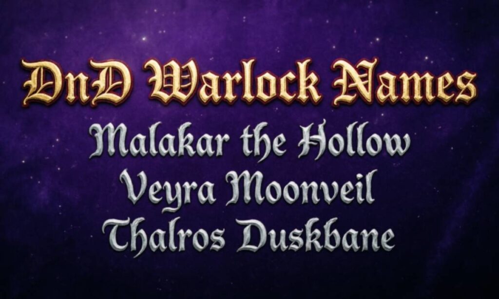 DnD Warlock Names