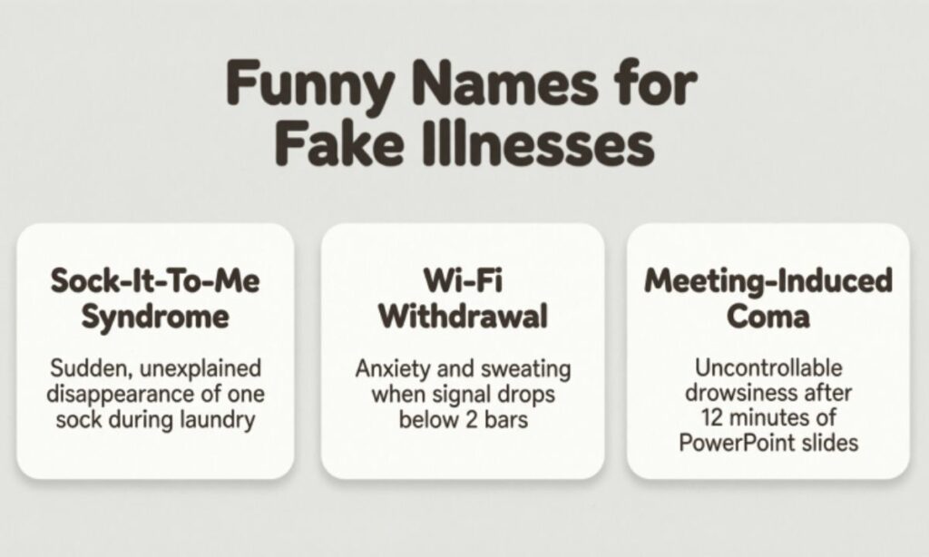 Funny Names for Fake Illnesses