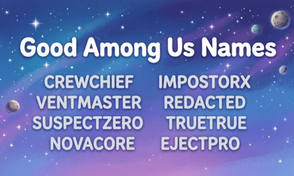 Good Among Us Names