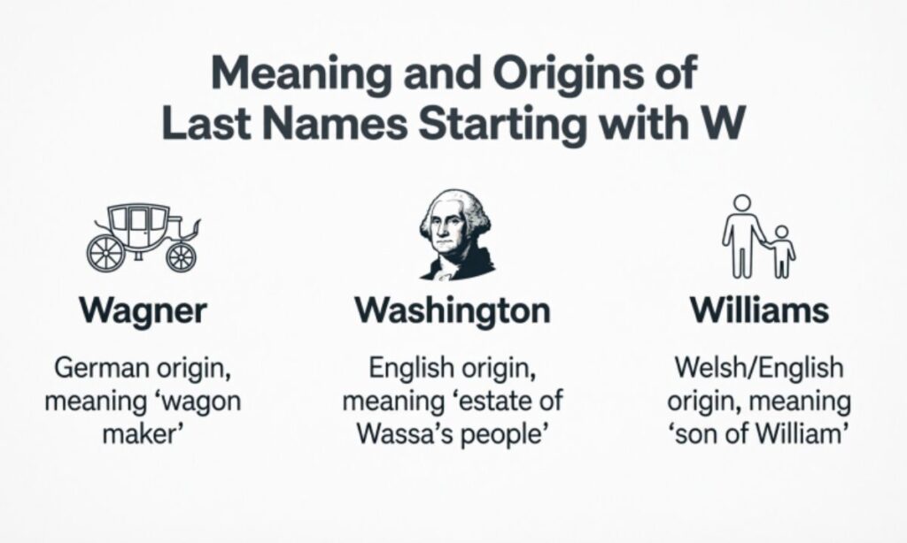 Meaning and Origins of Last Names Starting with W