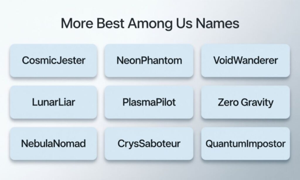 More Best Among Us Names