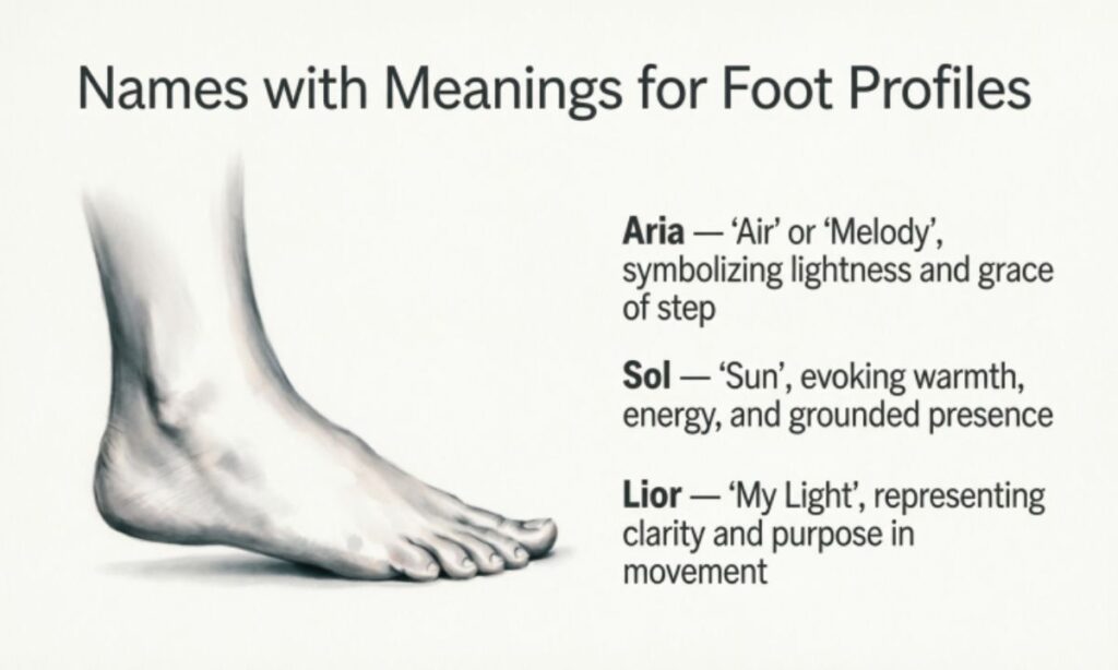 Names with Meanings for Foot Profiles