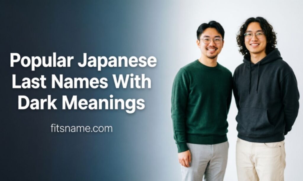 Popular Japanese Last Names With Dark Meanings