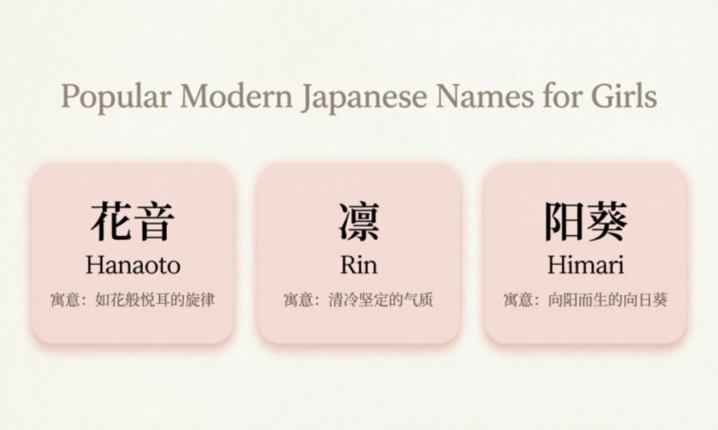 Popular Modern Japanese Names for Girls