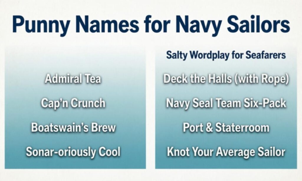 Punny Names for Navy Sailors