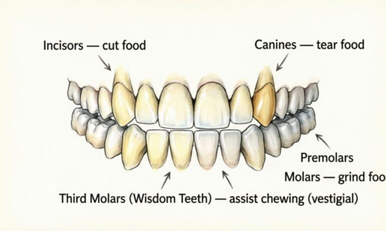 Teeth names: Diagram, types, and functions