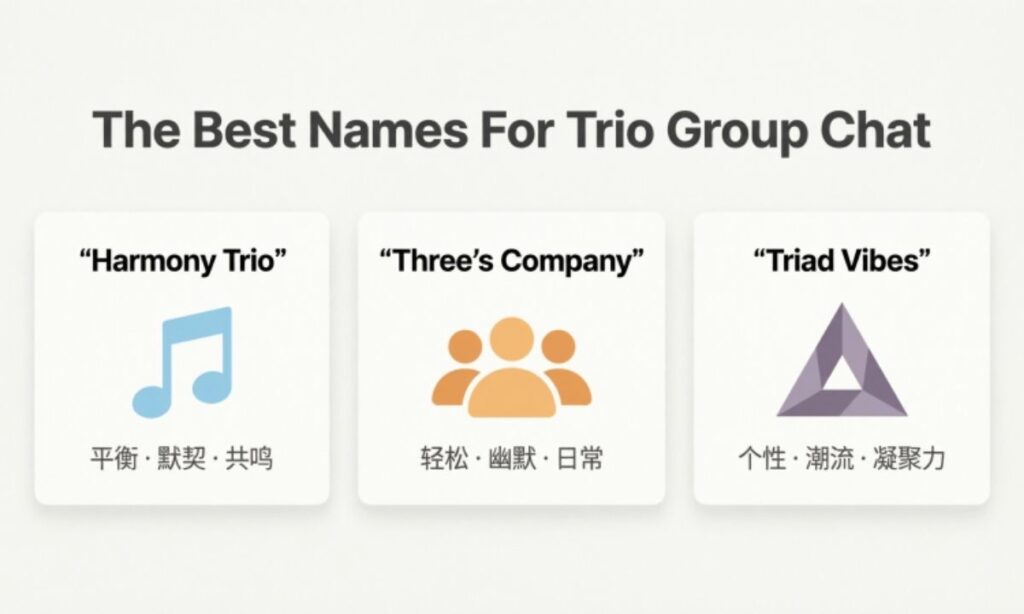 The Best Names For Trio Group Chat