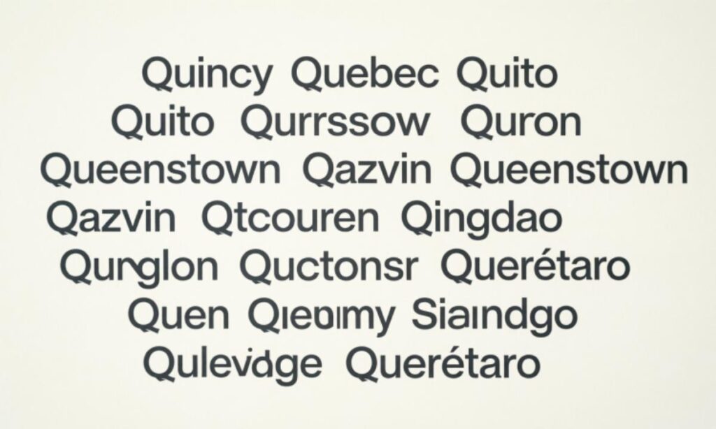 Town Names with a Q