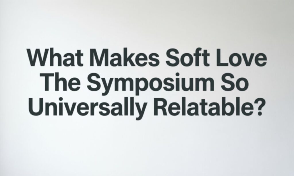 What Makes Soft Love The Symposium So Universally Relatable?