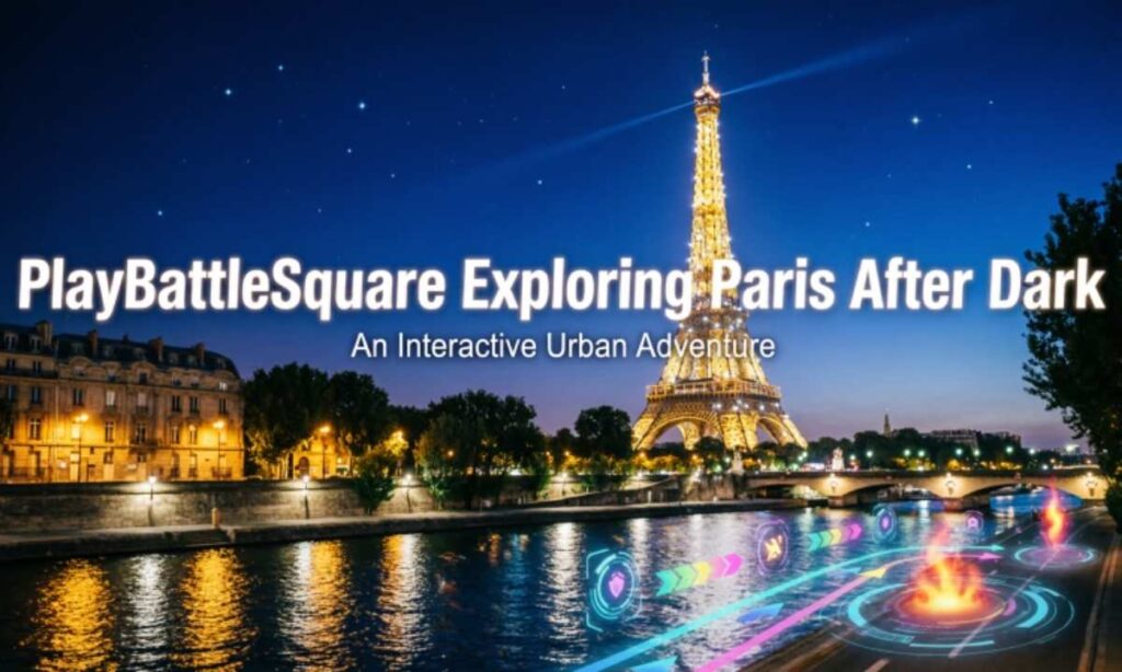 What is PlayBattleSquare Exploring Paris After Dark?