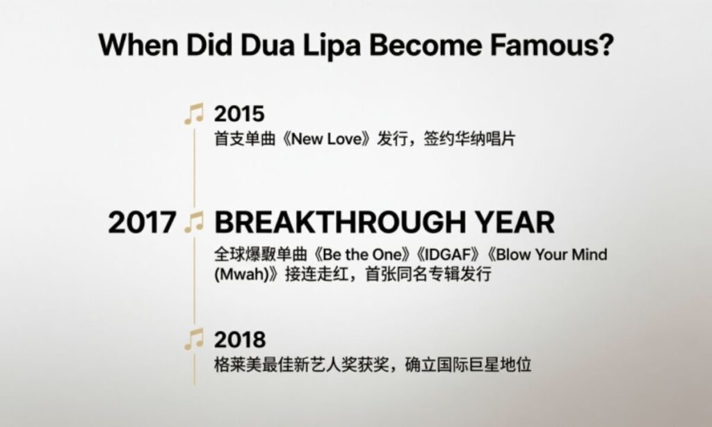 When Did Dua Lipa Become Famous?