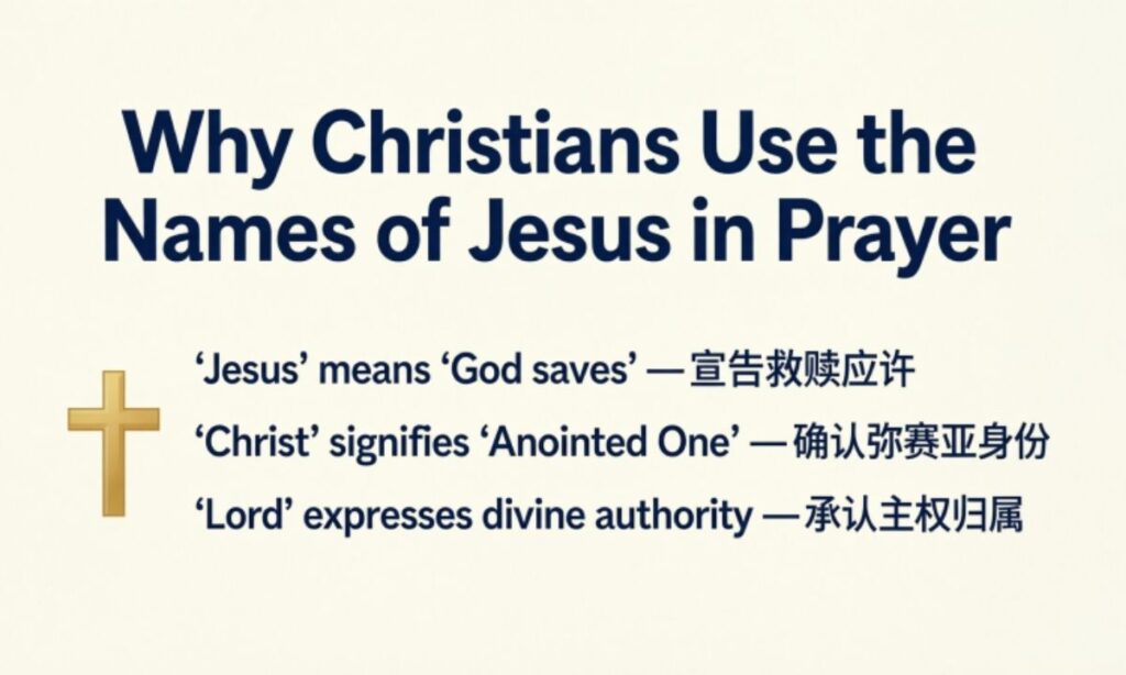Why Christians Use the Names of Jesus in Prayer