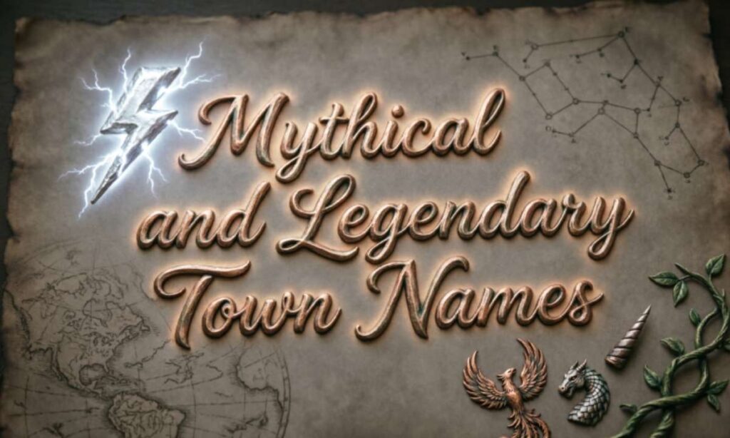 ⚡ Mythical and Legendary Town Names