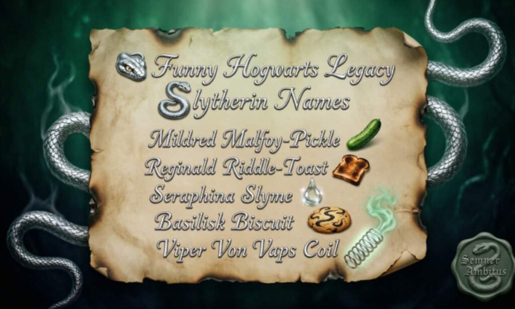 🐍 Funny Hogwarts Legacy Slytherin Names