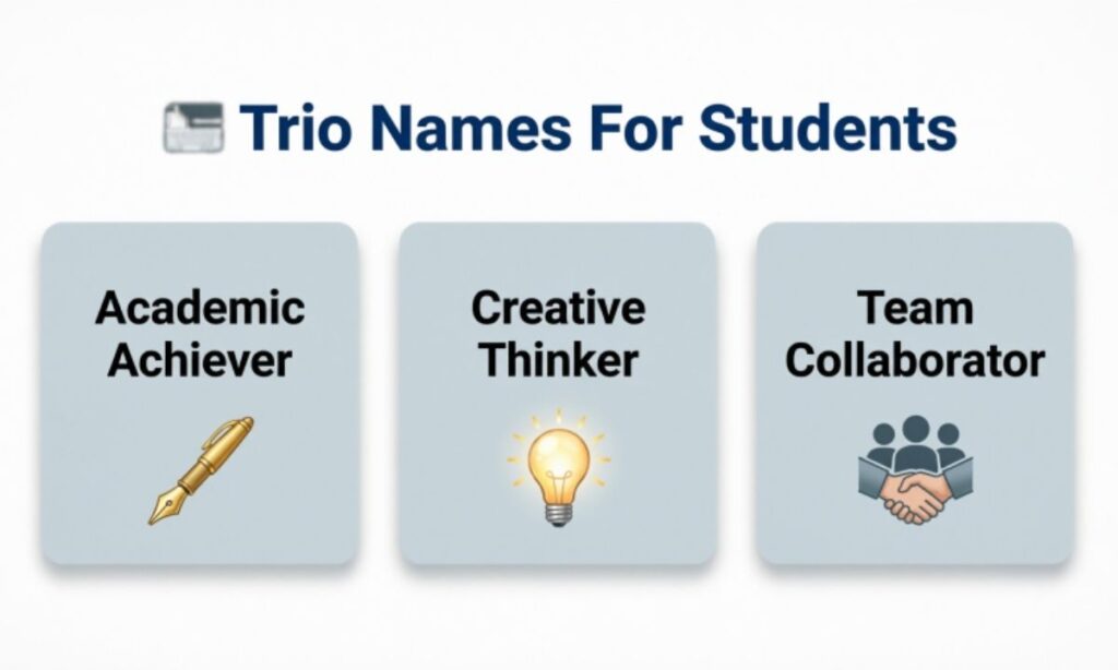 📚 Trio Names For Students 