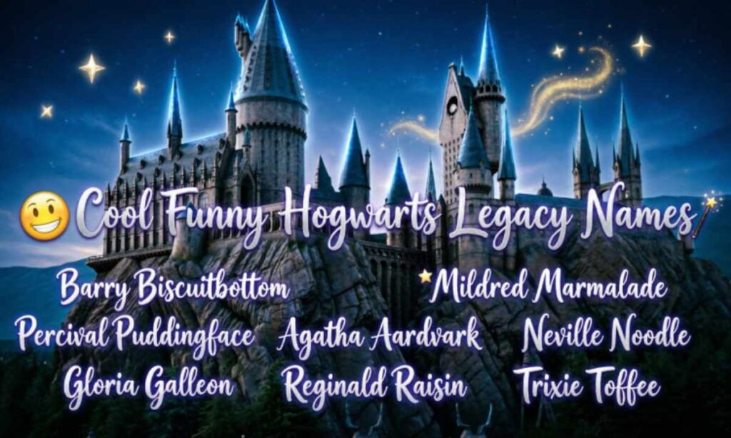 😎 Cool Funny Hogwarts Legacy Names