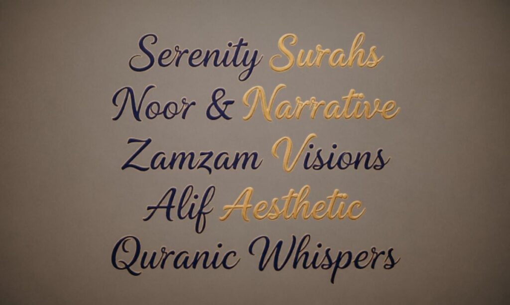 Aesthetic Islamic YouTube Channel Names