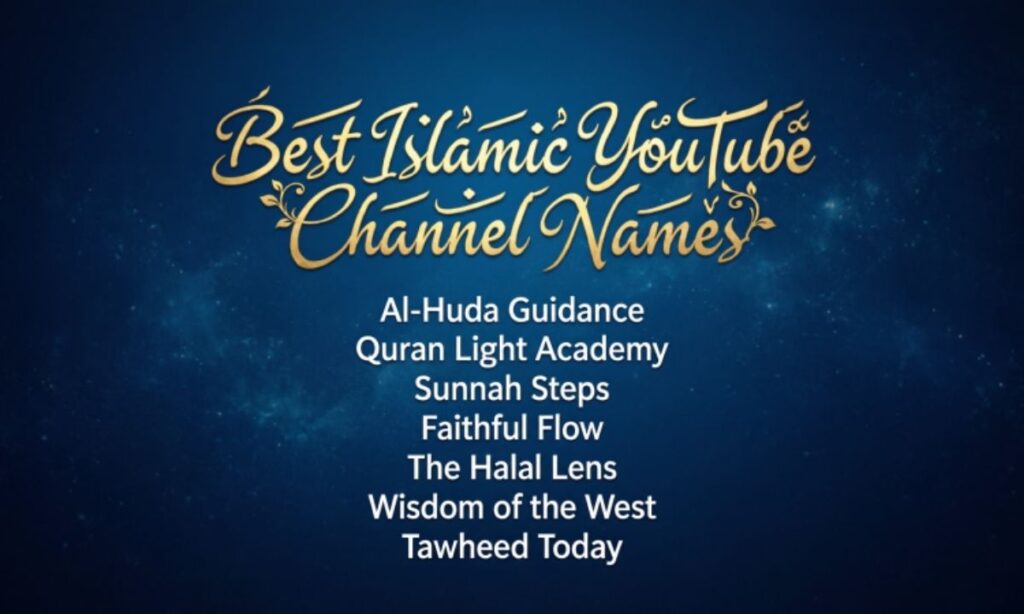 Best Islamic YouTube Channel Names