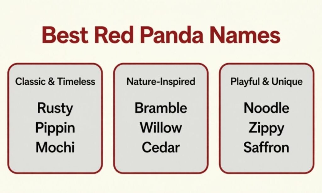 Best Red Panda Names