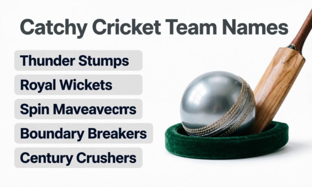 Catchy Cricket Team Names