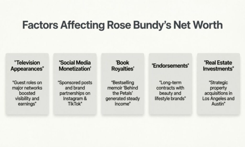 Factors Affecting Rose Bundy's Net Worth