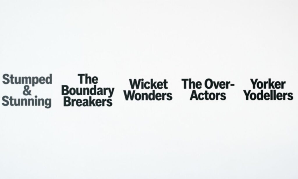 Funny Cricket Team Names