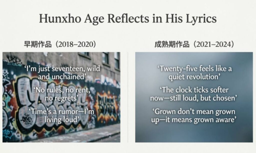 How Hunxho Age Reflects in His Lyrics