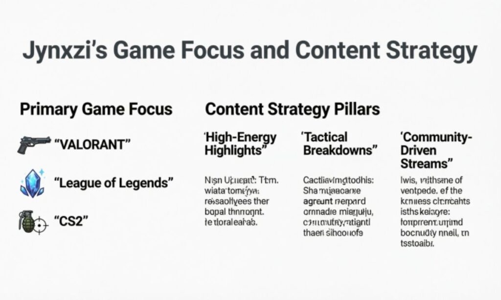 Jynxzi's Game Focus and Content Strategy