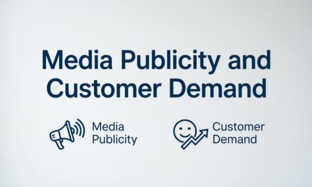 Media Publicity and Customer demand