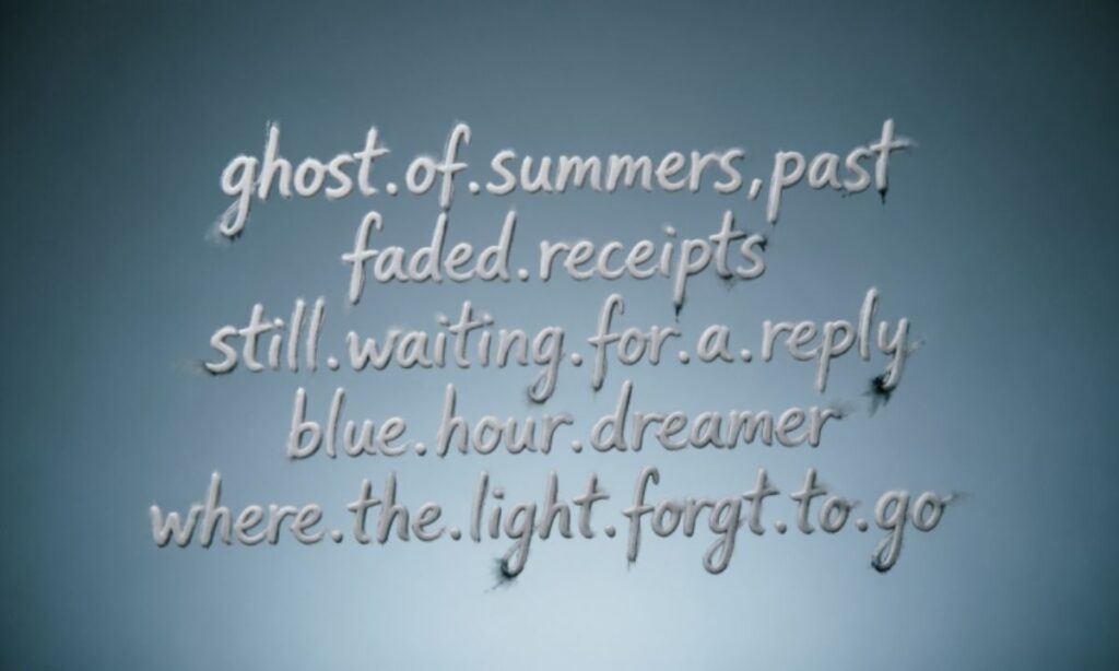 Sad Aesthetic Usernames