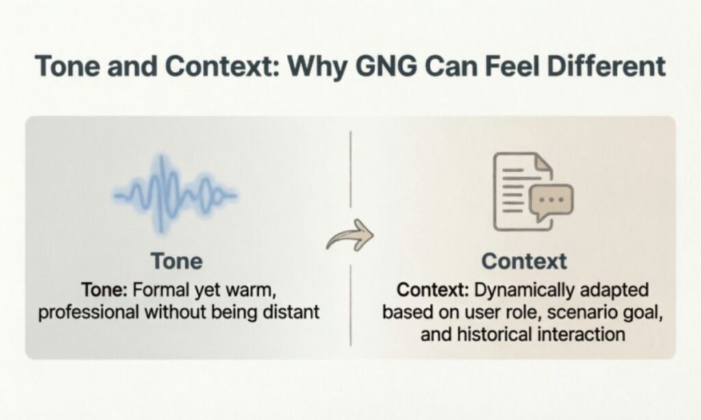 Tone and Context: Why GNG Can Feel Different