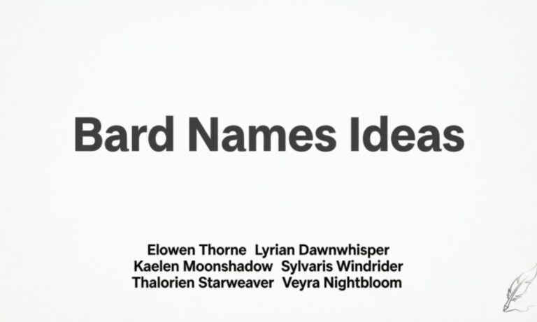 345 Best Bard Names Ideas for Fantasy World
