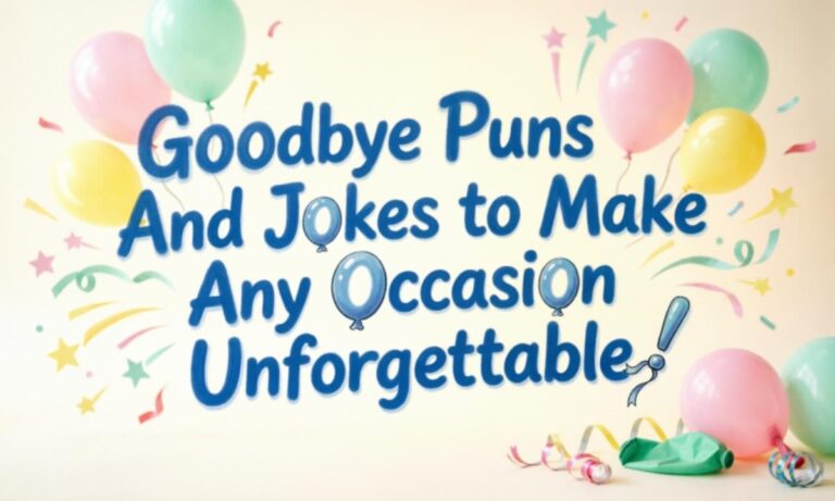 355+ Goodbye Puns And Jokes to Make Any Occasion Unforgettable