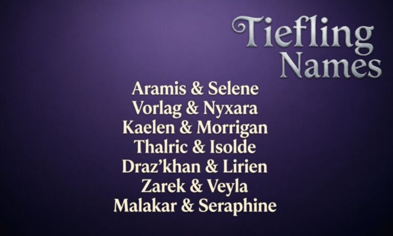 450+ Best Tiefling Names for Dungeons & Dragons Campaign