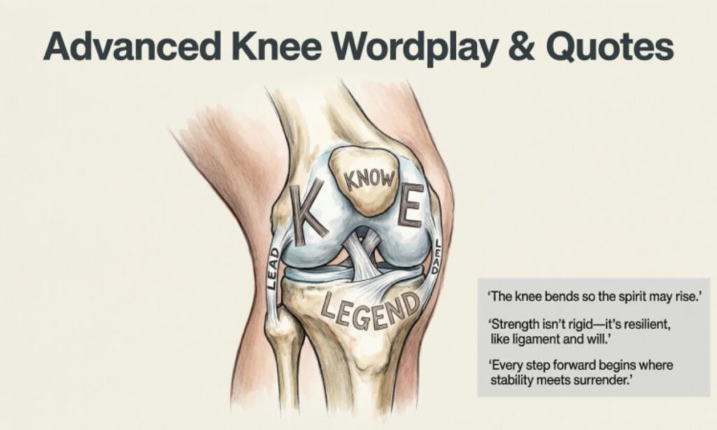 Advanced Knee Wordplay & Quotes