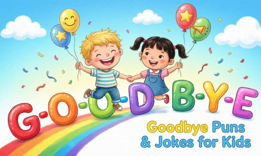 Goodbye Puns & Jokes for Kids