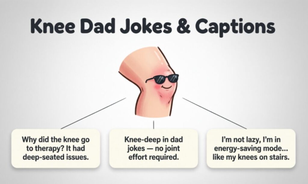 Knee Dad Jokes & Captions