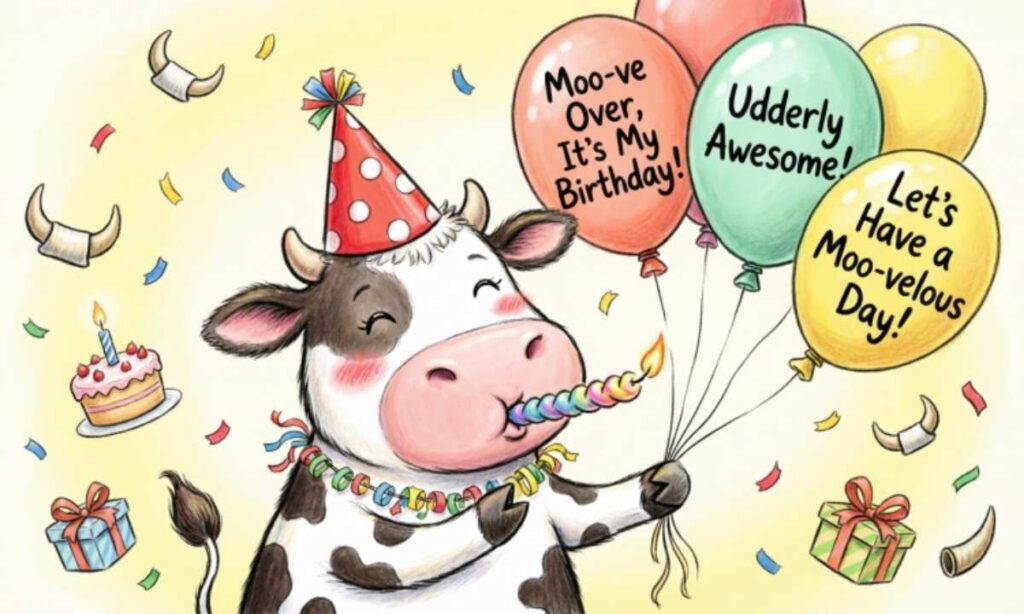 🎈 Cow Puns Birthday
