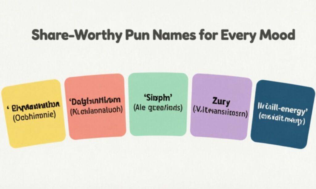📤 Share-Worthy Pun Names for Every Mood

