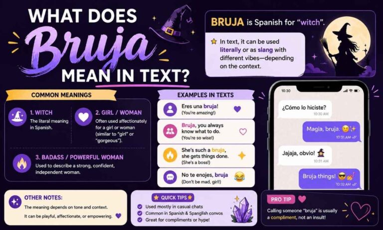 What Does Bruja Mean in Text? (2026 Examples & Replies)